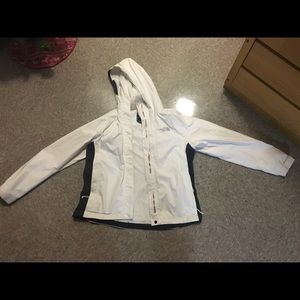 North Face White Rain Jacket